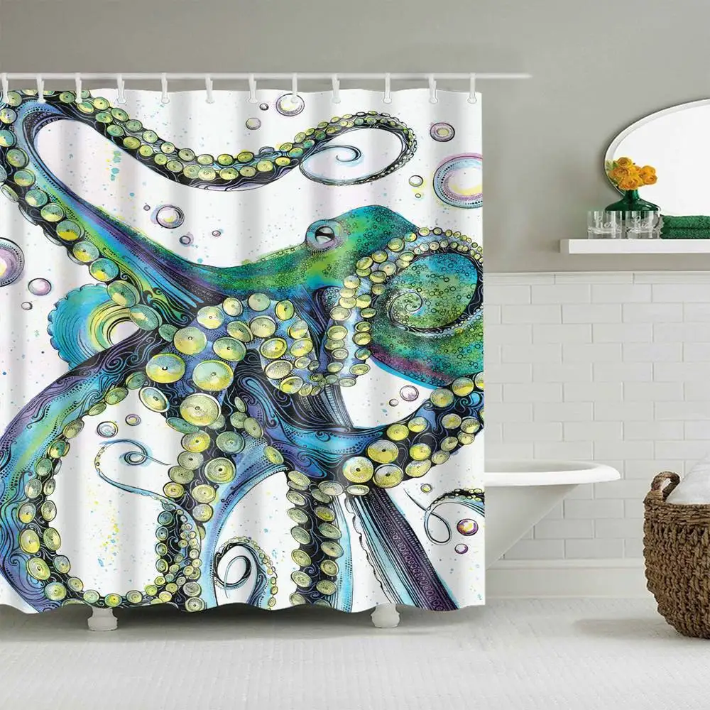 Dafield Shower Curtain Octopus Vintage Colorful Fashion Green Painting Sea Karken Ocean Animal Tentacles Polyester
Dafield Shower Curtain Octopus Vintage Colorful Fashion Green Painting Sea Karken Ocean Animal Tentacles Polyester