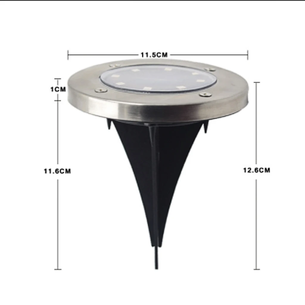 8 LEDs Solar Power Energy Ground Lamp Garden Light With Sensitive Sensor Waterproof Street Path 7 Colors | Лампы и освещение