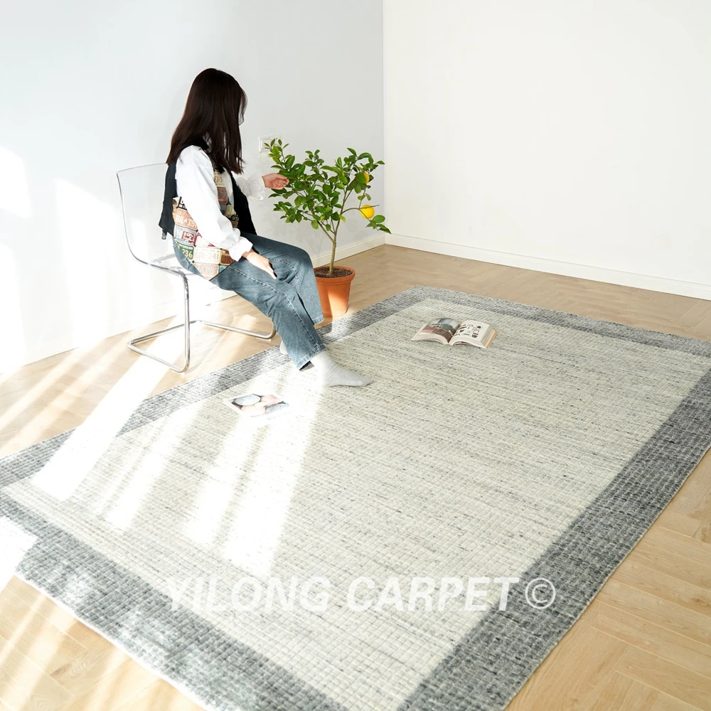 190x290cm Loom Knotted Wool Silk Indoor Rug Living Room Modern Style Carpet (HL12)
190x290cm Loom Knotted Wool Silk Indoor Rug Living Room Modern Style Carpet (HL12)