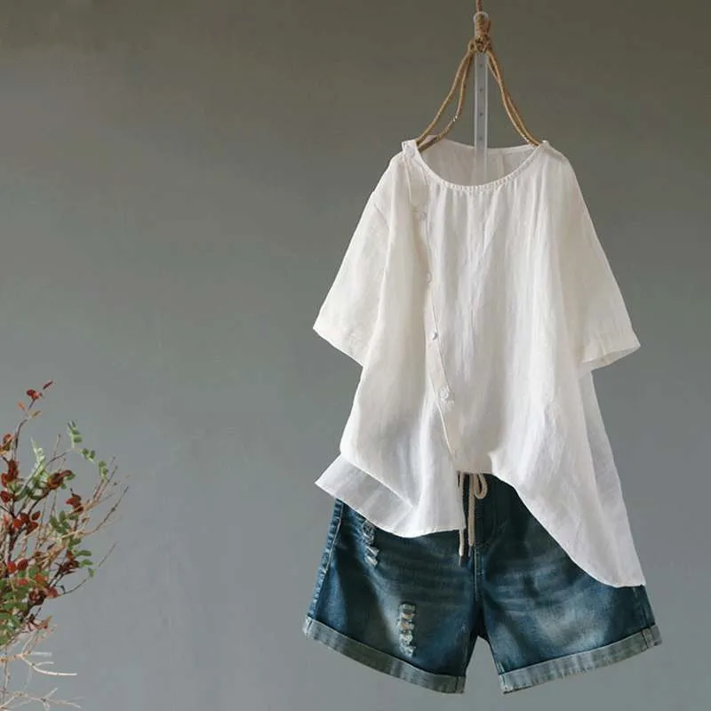 2021 New Summer T Shirt Women Elasticity Woman Clothes Oversize Tops Plus Size Tshirt Maxi Female Short Sleeve Cotton Linen Tee
2021 New Summer T Shirt Women Elasticity Woman Clothes Oversize Tops Plus Size Tshirt Maxi Female Short Sleeve Cotton Linen Tee