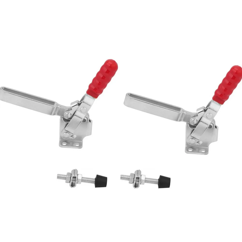 8pc GH-12132 Toggle Clamp Heavy Duty 227kg 500lbs Flip Lock Buckle Luggage Tool Woodworking Quick Release Handle Vertical Clamps
8pc GH-12132 Toggle Clamp Heavy Duty 227kg 500lbs Flip Lock Buckle Luggage Tool Woodworking Quick Release Handle Vertical Clamps