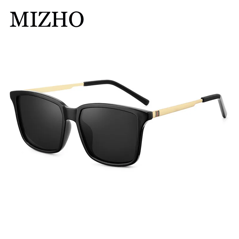 

MIZHO Fashion Guy's Sun Glasses From Polarized Sunglasses Men Classic Design Blue Square Sunglass Women Goggle UV400 Driving