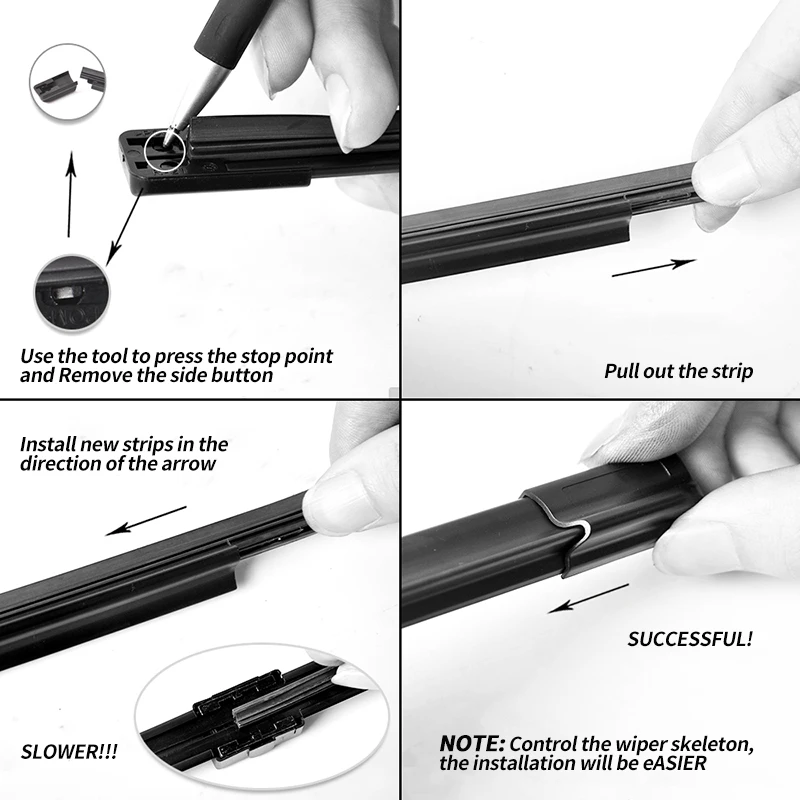 2PCS Car Vehicle Insert Natural Rubber Car Wiper Blade Strip 6mm 14"16"17"18"19"20"21"22"24"26"28"30"Frameless Wiper Accessories
2PCS Car Vehicle Insert Natural Rubber Car Wiper Blade Strip 6mm 14"16"17"18"19"20"21"22"24"26"28"30"Frameless Wiper Accessories