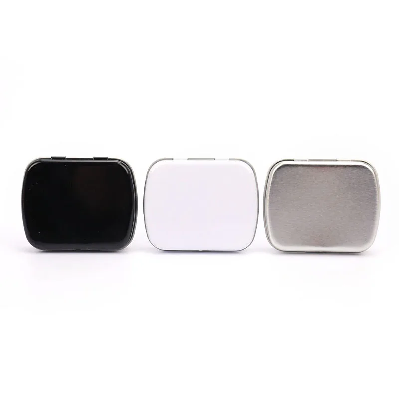 1PC Small Empty Metal Tin Flip Storage Box Case Organizer For Money Coin Candy Key Container Jar cans Silver Black white 
1PC Small Empty Metal Tin Flip Storage Box Case Organizer For Money Coin Candy Key Container Jar cans Silver Black white