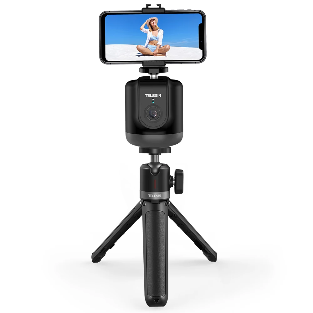 TELESIN Auto Face Tracking Gimbal Stabilizer Smart Shooting Holder 360° Rotary Gimbal For GoPro Osmo Action Vlog Video Recording
TELESIN Auto Face Tracking Gimbal Stabilizer Smart Shooting Holder 360° Rotary Gimbal For GoPro Osmo Action Vlog Video Recording