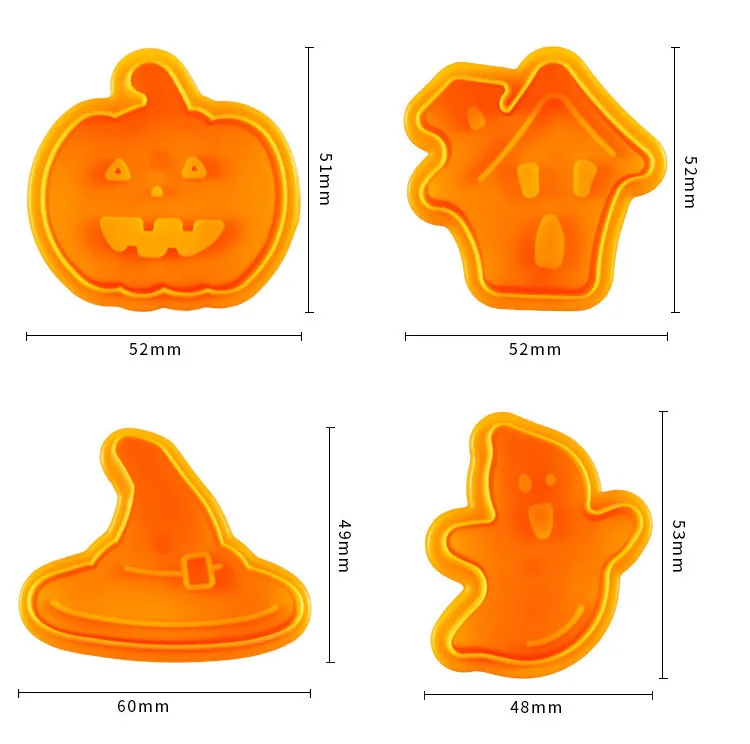 4pcs/Halloween Cookie Mould 3D Cookie Baking tools Plunger Cutter DIY Baking Mould Cookie
4pcs/Halloween Cookie Mould 3D Cookie Baking tools Plunger Cutter DIY Baking Mould Cookie