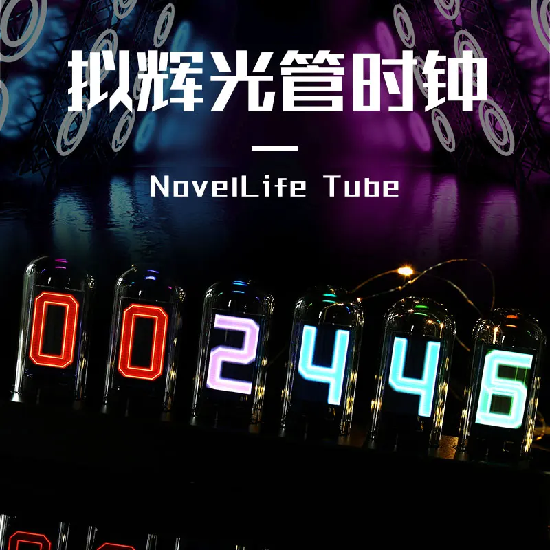 Time Tube Glow Tube Quasi-glow Tube Clock LED Digital Full Color RGB Night Light Bar Atmosphere Clock Home Decoration Gift
Time Tube Glow Tube Quasi-glow Tube Clock LED Digital Full Color RGB Night Light Bar Atmosphere Clock Home Decoration Gift