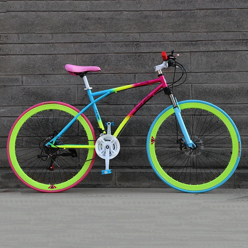 24/26-Inch 21-Speed Road Bicycle 40-Blade Rim Double Disc Brake Solid Tire Shock Absorption Bike Adult Students
24/26-Inch 21-Speed Road Bicycle 40-Blade Rim Double Disc Brake Solid Tire Shock Absorption Bike Adult Students