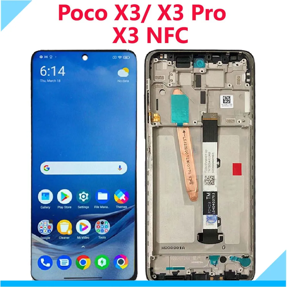 6.67''LCD Display for Xiaomi Poco X3 Pro / X3 LCD Touch Screen Digitizer Assembly for Xiaomi Poco X3 NFC LCD M2102J20SG
6.67''LCD Display for Xiaomi Poco X3 Pro / X3 LCD Touch Screen Digitizer Assembly for Xiaomi Poco X3 NFC LCD M2102J20SG