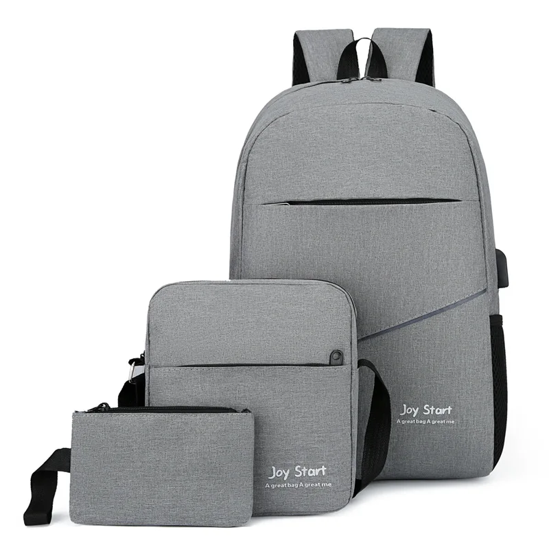 3Pcs Set Men Business Laptop Backpack Solid Color Canvas Men's Backpacks Casual Oxford Cloth Student School Bags Male Mochila
3Pcs Set Men Business Laptop Backpack Solid Color Canvas Men's Backpacks Casual Oxford Cloth Student School Bags Male Mochila
