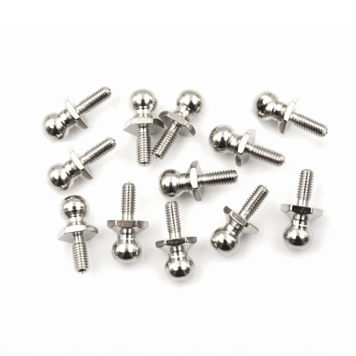 12pcs HSP 02038 Ball Head Screws Stainless Steel Spherical Bolts Fasteners Fixing Accessories for 1:10 RC Model Car Buggy Truck
12pcs HSP 02038 Ball Head Screws Stainless Steel Spherical Bolts Fasteners Fixing Accessories for 1:10 RC Model Car Buggy Truck