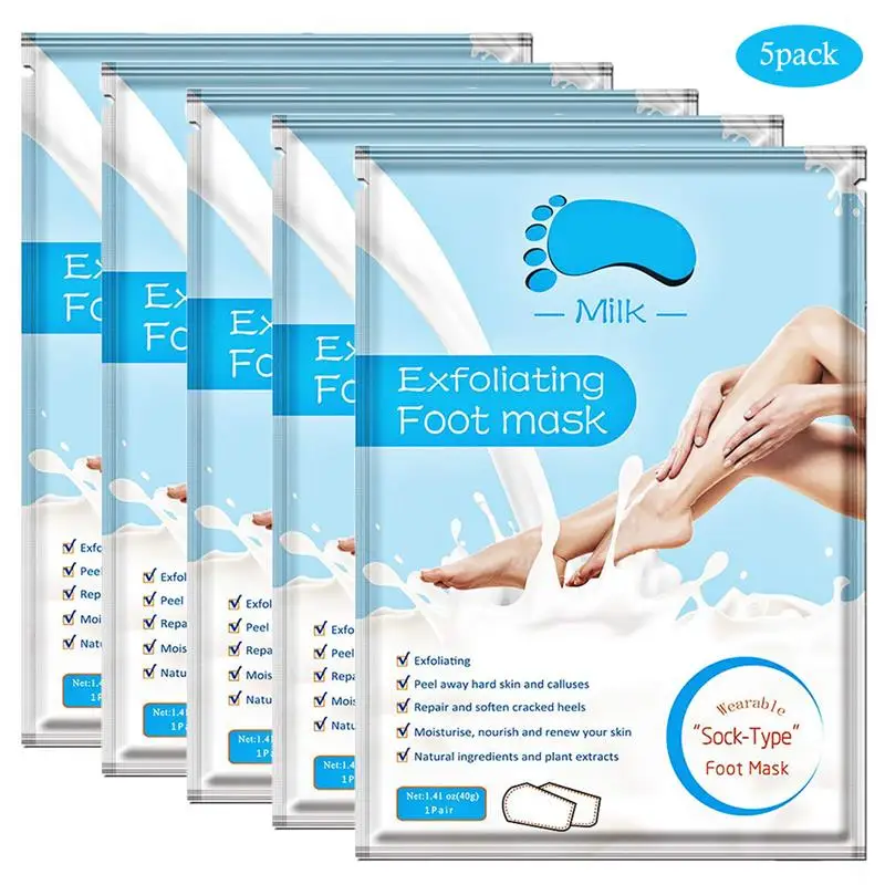 4/5 pairs Foot Mask Peel Cosmetics Foot Peeling Foot Patch Whitening Foot Mask Foot Care Tool for Legs Peeling Dead Skin
4/5 pairs Foot Mask Peel Cosmetics Foot Peeling Foot Patch Whitening Foot Mask Foot Care Tool for Legs Peeling Dead Skin