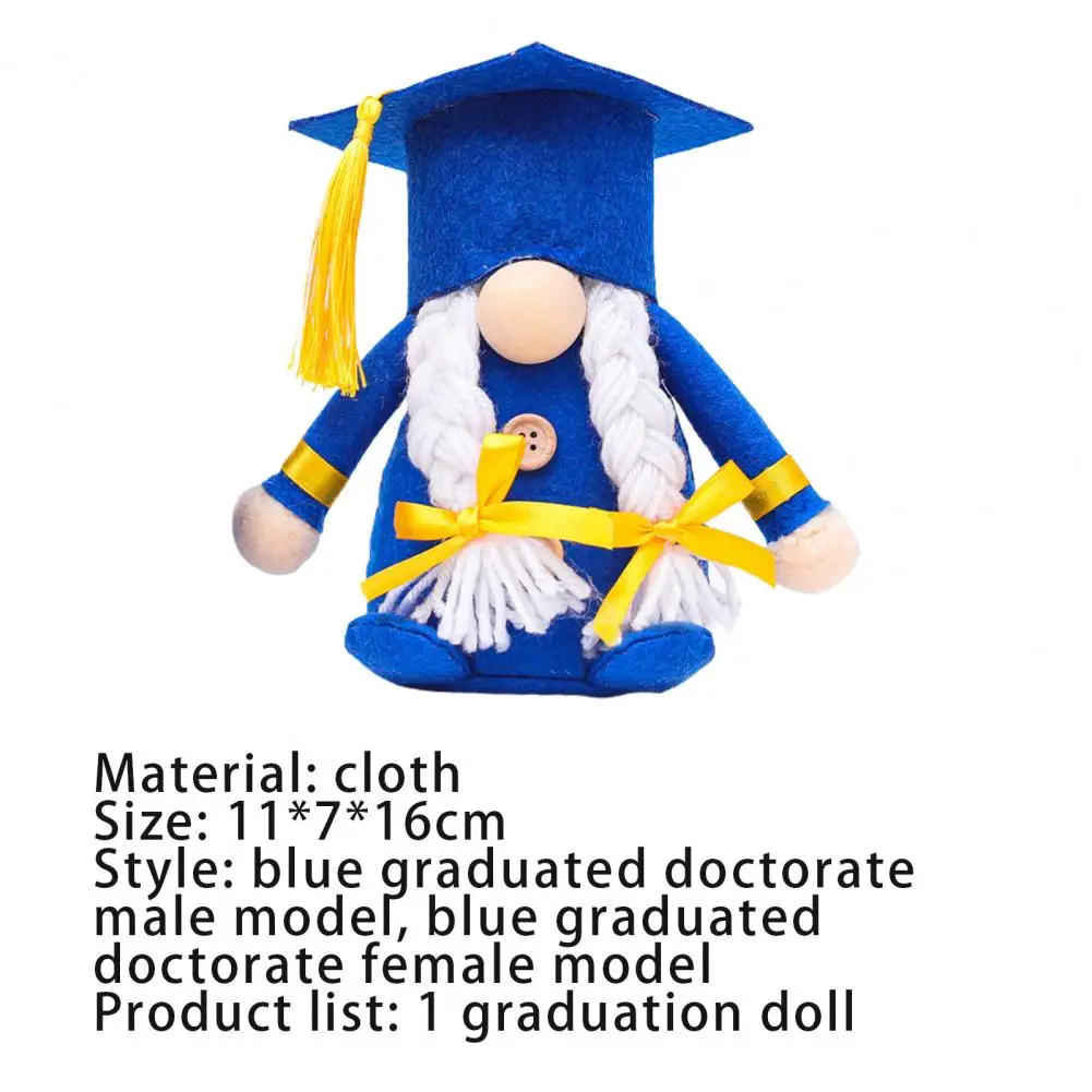 Graduation Gnomes Plush Lovely Collectible Soft Faceless Decorative Doll for Graduation Decorations
Graduation Gnomes Plush Lovely Collectible Soft Faceless Decorative Doll for Graduation Decorations