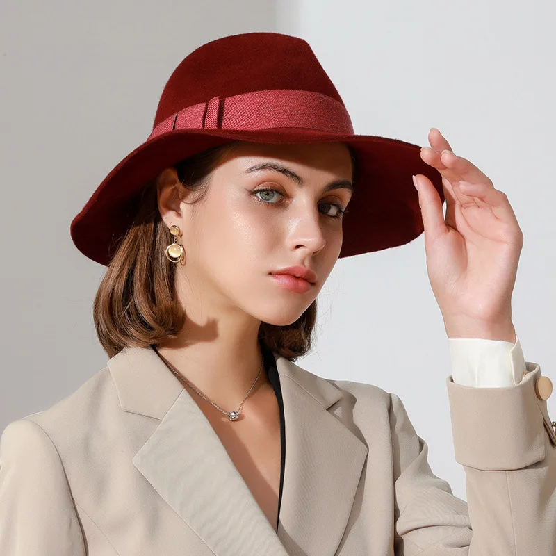 Men's Fashion Tweed Jazz Hat Korean Version Women's British Retro Top Hat Leisure Stage Cowboy Hat Super Large Sun Hat Wholesale
Men's Fashion Tweed Jazz Hat Korean Version Women's British Retro Top Hat Leisure Stage Cowboy Hat Super Large Sun Hat Wholesale