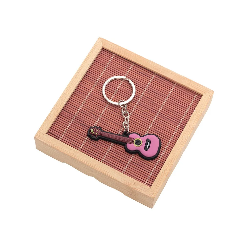 Creative Mini Musical Instrument Keychain Cute Soft PVC Guitar Key Chain Fashion Backpack Key Ring Ornament Gift Jewelry Pendant
Creative Mini Musical Instrument Keychain Cute Soft PVC Guitar Key Chain Fashion Backpack Key Ring Ornament Gift Jewelry Pendant