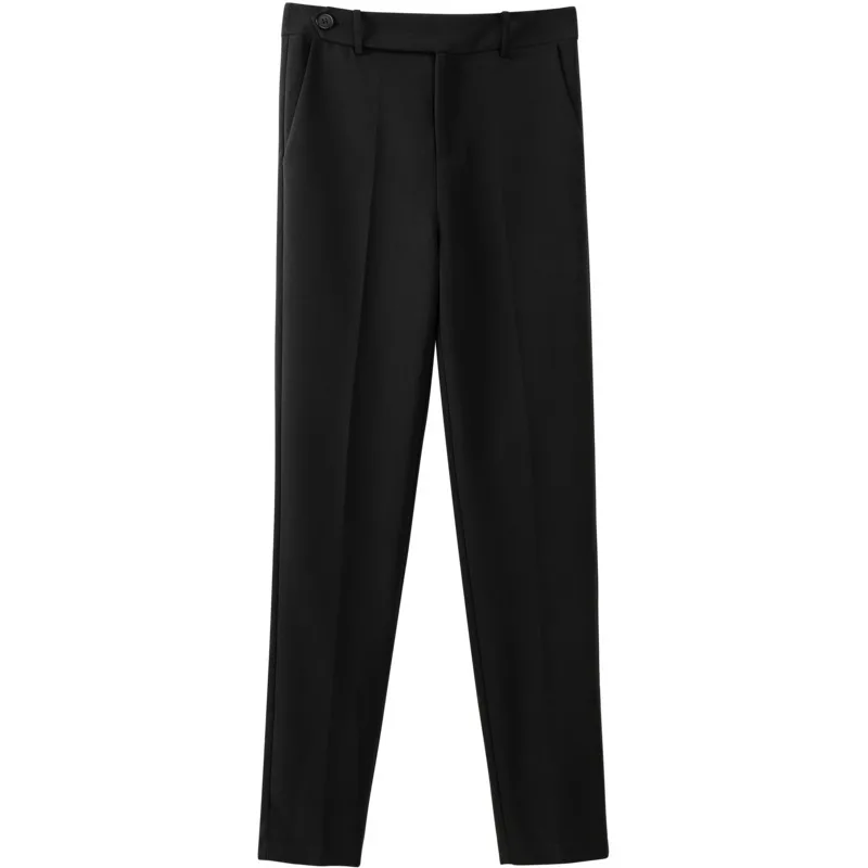Women's professional brim OL feet pants handsome joker pure color pants children
Women's professional brim OL feet pants handsome joker pure color pants children