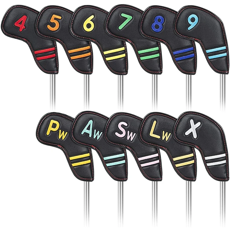 Golf Iron Head Covers PU Leather Head Covers Headcover 11Pcs Set Colorful Number Embroideried Magnetic Headcovers 
Golf Iron Head Covers PU Leather Head Covers Headcover 11Pcs Set Colorful Number Embroideried Magnetic Headcovers