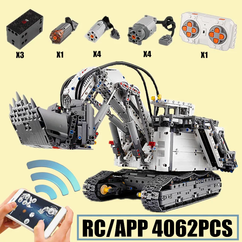 APP RC Mobile Crane Mk II Excavator Forklift Technical Truck City R9800 RH400 Building Block Brick Gift Toy Kid 
APP RC Mobile Crane Mk II Excavator Forklift Technical Truck City R9800 RH400 Building Block Brick Gift Toy Kid