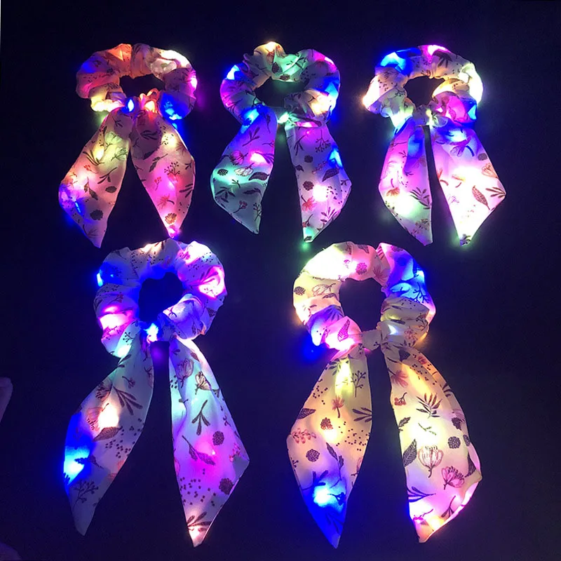 1Pcs New Arrival Girls LED Luminous Scrunchies Hairband Ponytail Holder Headwear Elastic Hair Bands Printing Hair Accessories
1Pcs New Arrival Girls LED Luminous Scrunchies Hairband Ponytail Holder Headwear Elastic Hair Bands Printing Hair Accessories