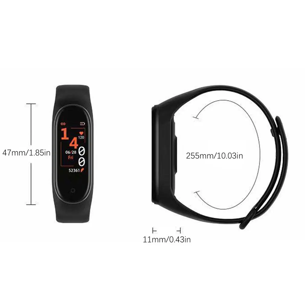 M4 Smart band 4 Fitness Tracker Watch Sport bracelet Heart Rate Blood Pressure Smartband Monitor Health Wristband
M4 Smart band 4 Fitness Tracker Watch Sport bracelet Heart Rate Blood Pressure Smartband Monitor Health Wristband
