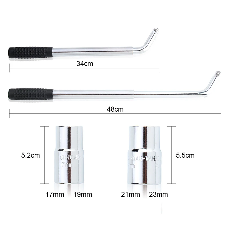 Extendable Wheel Brace Wrench Tire Tyre Telescoping Lug Wrench Wheel Wrench Ratchet Socket Wrench Tool With Sockets Extendable
Extendable Wheel Brace Wrench Tire Tyre Telescoping Lug Wrench Wheel Wrench Ratchet Socket Wrench Tool With Sockets Extendable