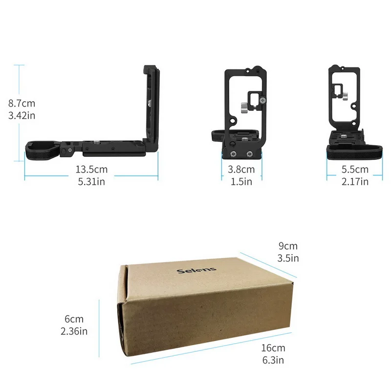 Selens A72 A7S2 A73 A9 L Тип клетка для камеры Rig Sony A7ii A7iii A7Sii алюминиевый сплав комплект