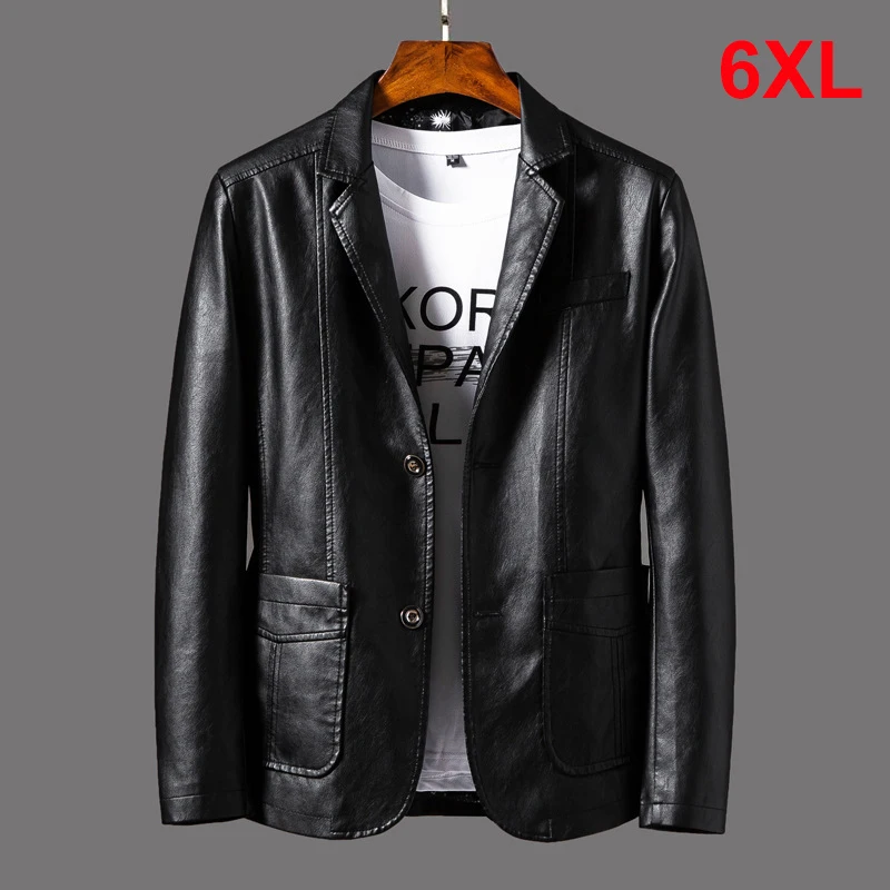 2021 Spring PU Jackets Men Solid Color Leather Coat Casual Motorcycle Biker Leather Jacket Male Clothes Plus Size 5XL 6XL
2021 Spring PU Jackets Men Solid Color Leather Coat Casual Motorcycle Biker Leather Jacket Male Clothes Plus Size 5XL 6XL
