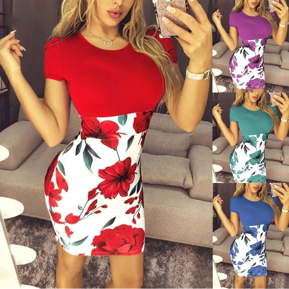 Plus Size Summer Short Sleeve Mini Dress Slim Women Clothes Sexy Boho Print Beach Dress Fashion Ladies Red Short Dresses Vestido
Plus Size Summer Short Sleeve Mini Dress Slim Women Clothes Sexy Boho Print Beach Dress Fashion Ladies Red Short Dresses Vestido