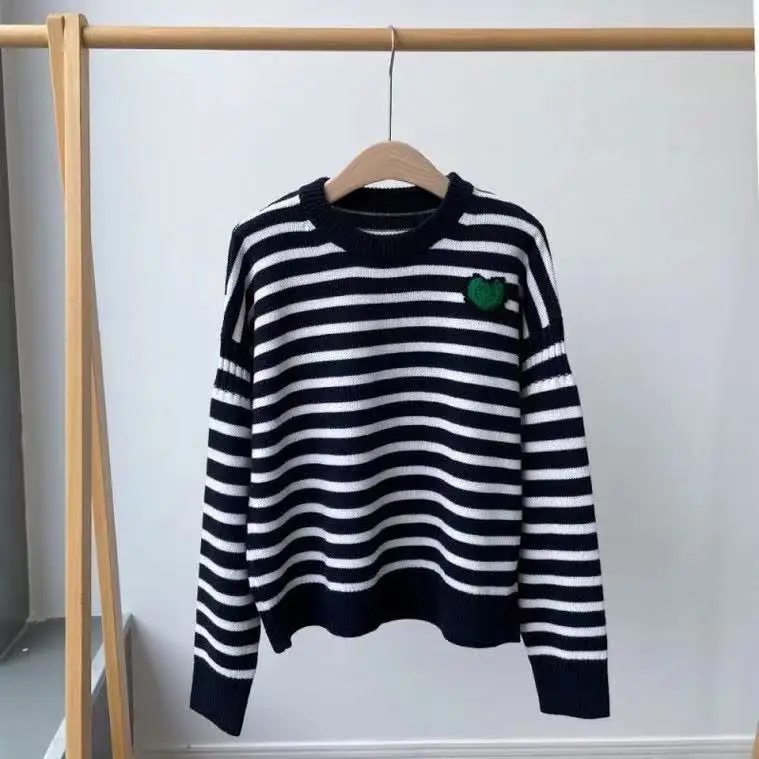 Fyion 2021 Autumn Winter Runway Sweater Women Striped O-Neck Long Sleeve Loose Casual High Street Knitted Pullovers Jumper Tops
Fyion 2021 Autumn Winter Runway Sweater Women Striped O-Neck Long Sleeve Loose Casual High Street Knitted Pullovers Jumper Tops