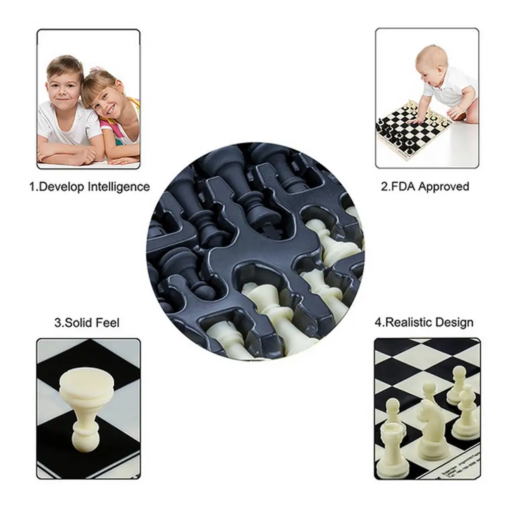 International Chess Set Chess Board Game for Kids Silicone Portable Food Grade Chess Board Games Child Gift Board Game 
International Chess Set Chess Board Game for Kids Silicone Portable Food Grade Chess Board Games Child Gift Board Game