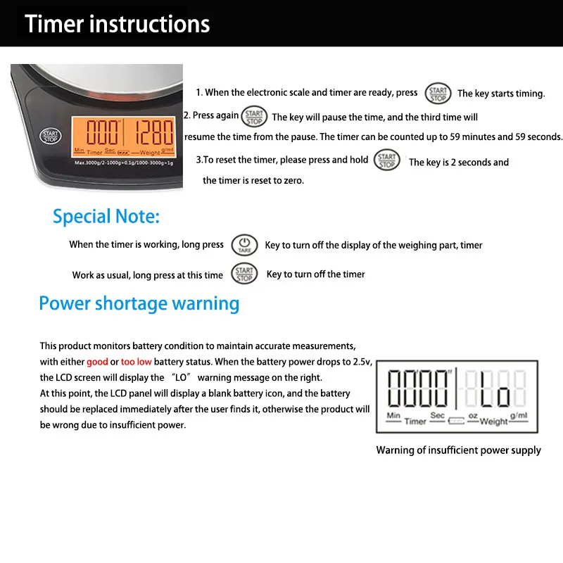 Flat Stainless Steel Kitchen Scale Baking Scale With Timing Function High Precision Coffee Scale Cooking Kitchen Tool
Flat Stainless Steel Kitchen Scale Baking Scale With Timing Function High Precision Coffee Scale Cooking Kitchen Tool