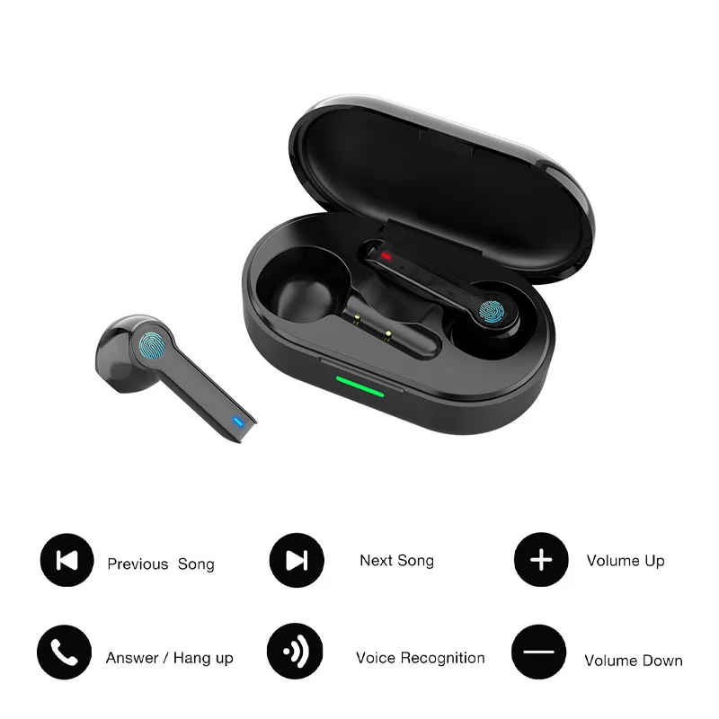 TWS Wireless Headphones Touch Bluetooth Earphones HIFI Sound Headset Waterproof with Microphone for IOS Android Phone
TWS Wireless Headphones Touch Bluetooth Earphones HIFI Sound Headset Waterproof with Microphone for IOS Android Phone