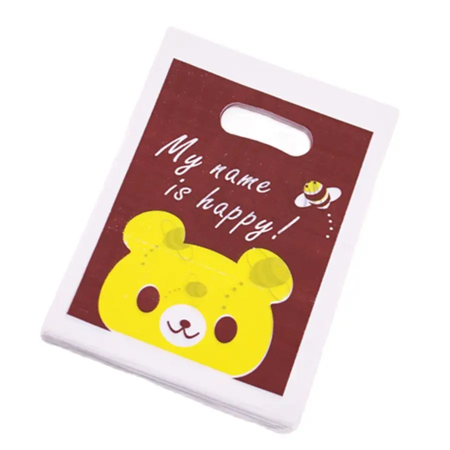New Design Hot Sale Wholesale 100pcs/lot 15*20cm Lovely Bear Plastic Shopping Bags Favor Party Packaging Bags
New Design Hot Sale Wholesale 100pcs/lot 15*20cm Lovely Bear Plastic Shopping Bags Favor Party Packaging Bags