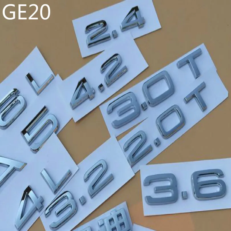 GE20 SILVER PVC DIY Letters+numbers car emblem combination emblem car logo model car badge sticker with paste for modify
GE20 SILVER PVC DIY Letters+numbers car emblem combination emblem car logo model car badge sticker with paste for modify