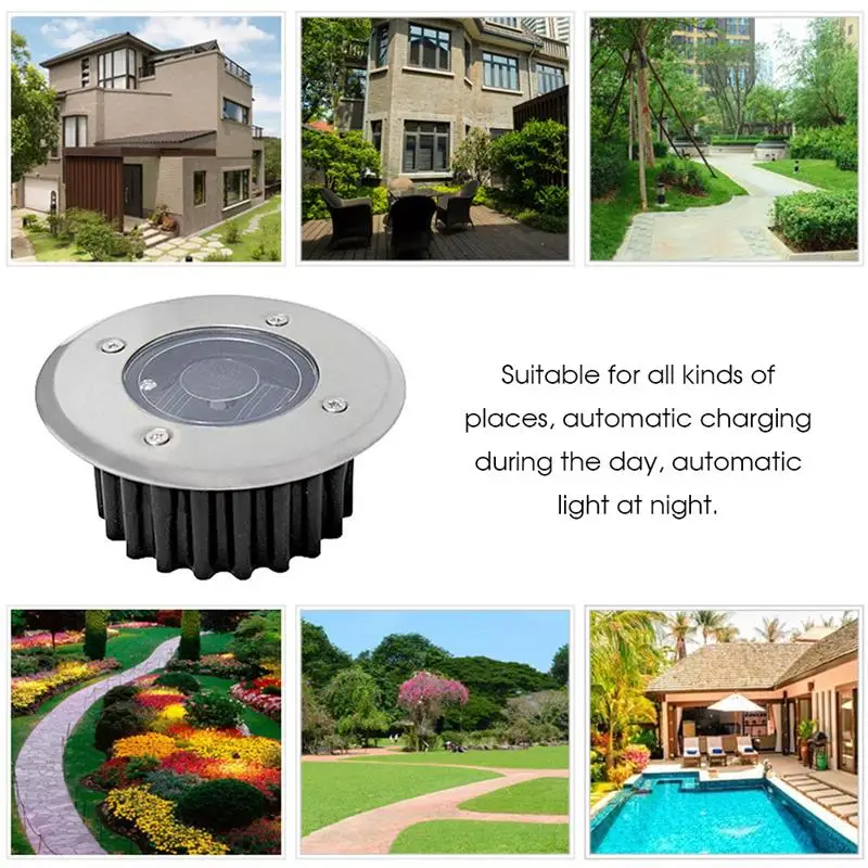 2/4/8/12Pcs LED Solar Disk Lights Buried Light Under Ground Stainless Steel Outdoor Garden Floor Waterproof Footlight Lawn Lamp
2/4/8/12Pcs LED Solar Disk Lights Buried Light Under Ground Stainless Steel Outdoor Garden Floor Waterproof Footlight Lawn Lamp