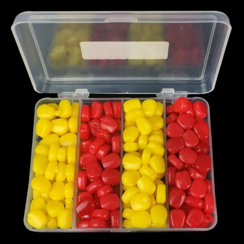 200pcs/Lot Soft Carp Bait Fishing Lure Set Floating Corn Flavor Artificial Bait Yellow Red with Plastic Box
200pcs/Lot Soft Carp Bait Fishing Lure Set Floating Corn Flavor Artificial Bait Yellow Red with Plastic Box
