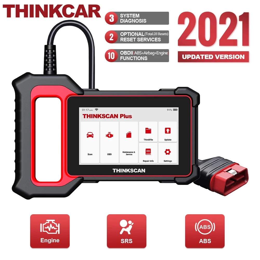 THINKCAR Thinkscan Plus S2 OBD2 Car Diagnostic Tool Code Reader Touch Screen Engine ABS SRS System ODB OBD 2 Automotive Scanner
THINKCAR Thinkscan Plus S2 OBD2 Car Diagnostic Tool Code Reader Touch Screen Engine ABS SRS System ODB OBD 2 Automotive Scanner
