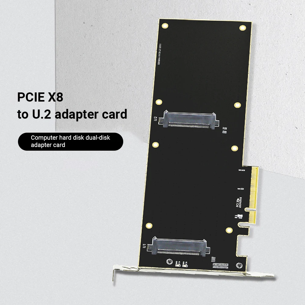 Переходная карта PCI-E U.2 к PCI-E X8, адаптер для двух дисков, карта расширения для жесткого диска U.2 NVMe SSD для материнской платы X8/X16, Прямая поставк...
Переходная карта PCI-E U.2 к PCI-E X8, адаптер для двух дисков, карта расширения для жесткого диска U.2 NVMe SSD для материнской платы X8/X16, Прямая поставк...