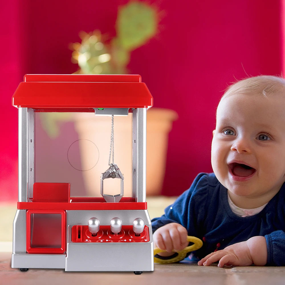 Carnival Style Vending Arcade Claw Candy Grabber Prize Machine Game Kids Toy With Music And Lights Fashion Clip Candy Machine
Carnival Style Vending Arcade Claw Candy Grabber Prize Machine Game Kids Toy With Music And Lights Fashion Clip Candy Machine