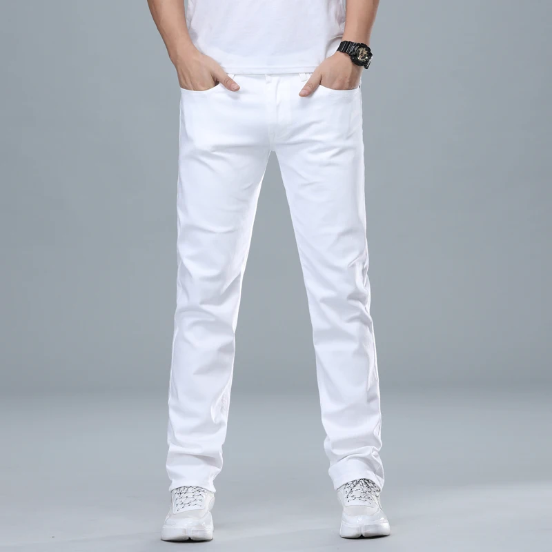 Classic Style Men's Regular Fit White Jeans Business Fashion Denim Advanced Stretch Cotton Trousers Male Brand Pants
Classic Style Men's Regular Fit White Jeans Business Fashion Denim Advanced Stretch Cotton Trousers Male Brand Pants