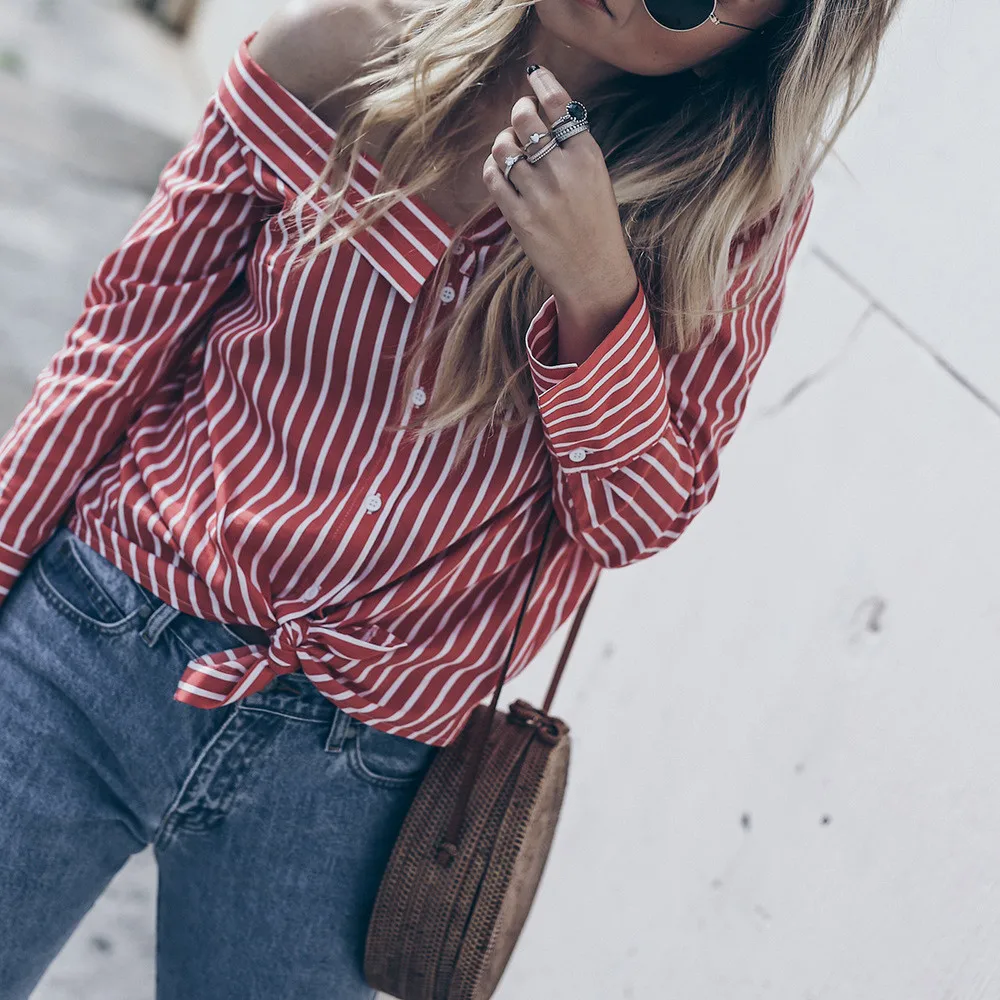 2021 Spring New Turndown Collar Female Stripe Fashion Print Casual Long Sleeve Women's Summer Slim Type Blouse
2021 Spring New Turndown Collar Female Stripe Fashion Print Casual Long Sleeve Women's Summer Slim Type Blouse