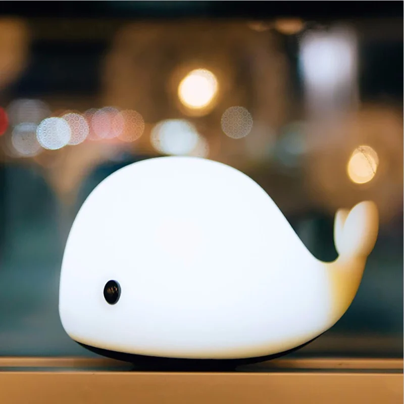 Dolphin Night Lamp USB Rechargeable Silicone Soft Cartoon Children's Night Light Gift For Kids Colorful Home Decoration Lamp
Dolphin Night Lamp USB Rechargeable Silicone Soft Cartoon Children's Night Light Gift For Kids Colorful Home Decoration Lamp