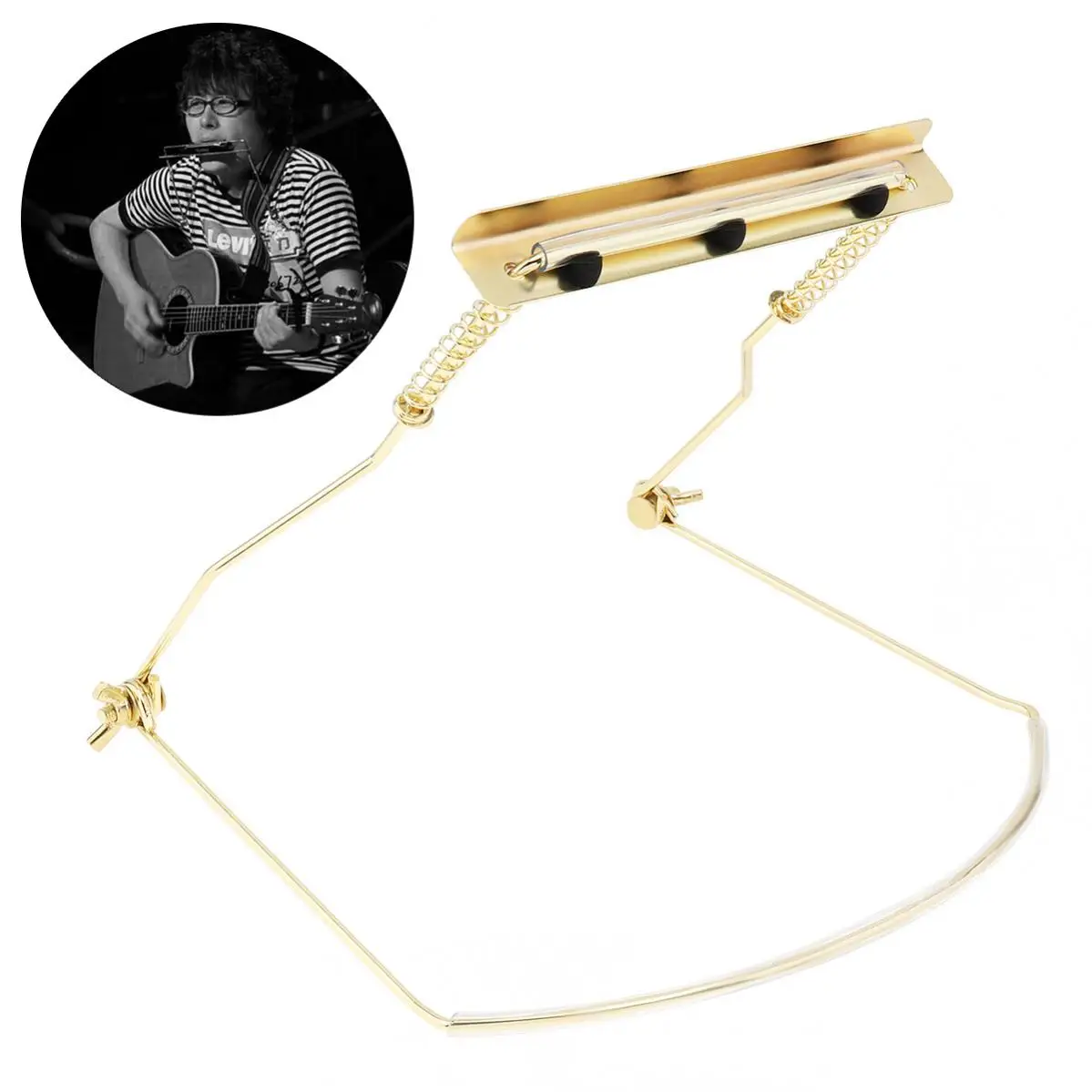 Metal Iron Harmonica Neck Holder Harp Rack Support Bracket Adjustable Mouth Organ Stand for 10 Holes Harmonicas Instruments
Metal Iron Harmonica Neck Holder Harp Rack Support Bracket Adjustable Mouth Organ Stand for 10 Holes Harmonicas Instruments