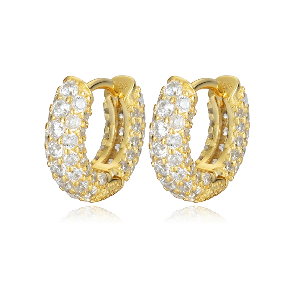 Classic 925 Sterling Silver Hoop Earrings for Women Luxury Geometric Circle CZ Zircon Huggie Earrings Gold Color Bijoux 2020 New 
Classic 925 Sterling Silver Hoop Earrings for Women Luxury Geometric Circle CZ Zircon Huggie Earrings Gold Color Bijoux 2020 New