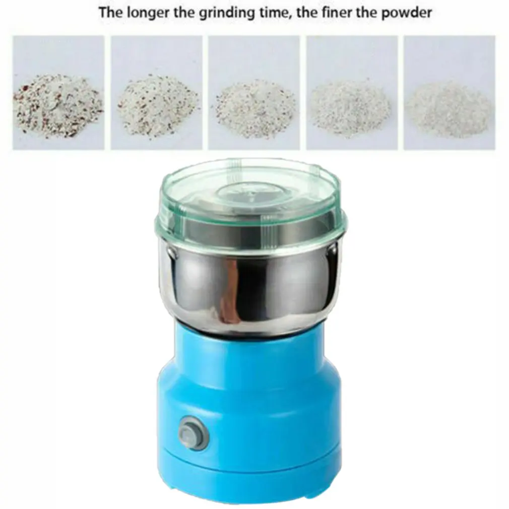 Electric Stainless Steel Coffee Bean Grinder Blue Home Grinding Milling Machine Coffee Accessories National Version
Electric Stainless Steel Coffee Bean Grinder Blue Home Grinding Milling Machine Coffee Accessories National Version