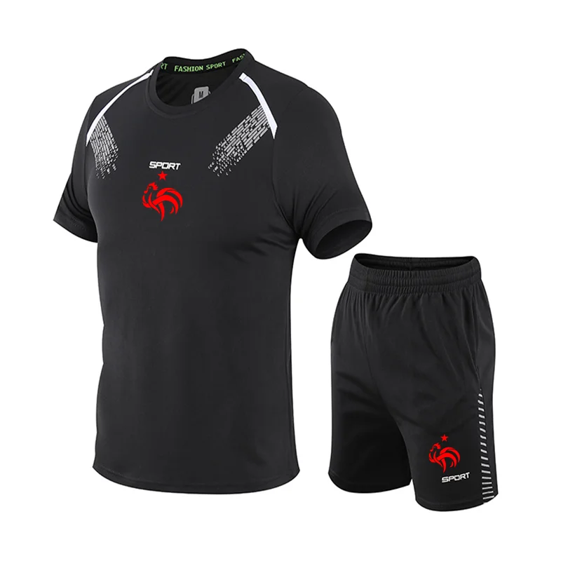 2021 Summer Men's Sets Round Neck Quick-Drying Sportswear Men's Casual T-Shirt Suit Best 2 Piece Set 7 Size
2021 Summer Men's Sets Round Neck Quick-Drying Sportswear Men's Casual T-Shirt Suit Best 2 Piece Set 7 Size