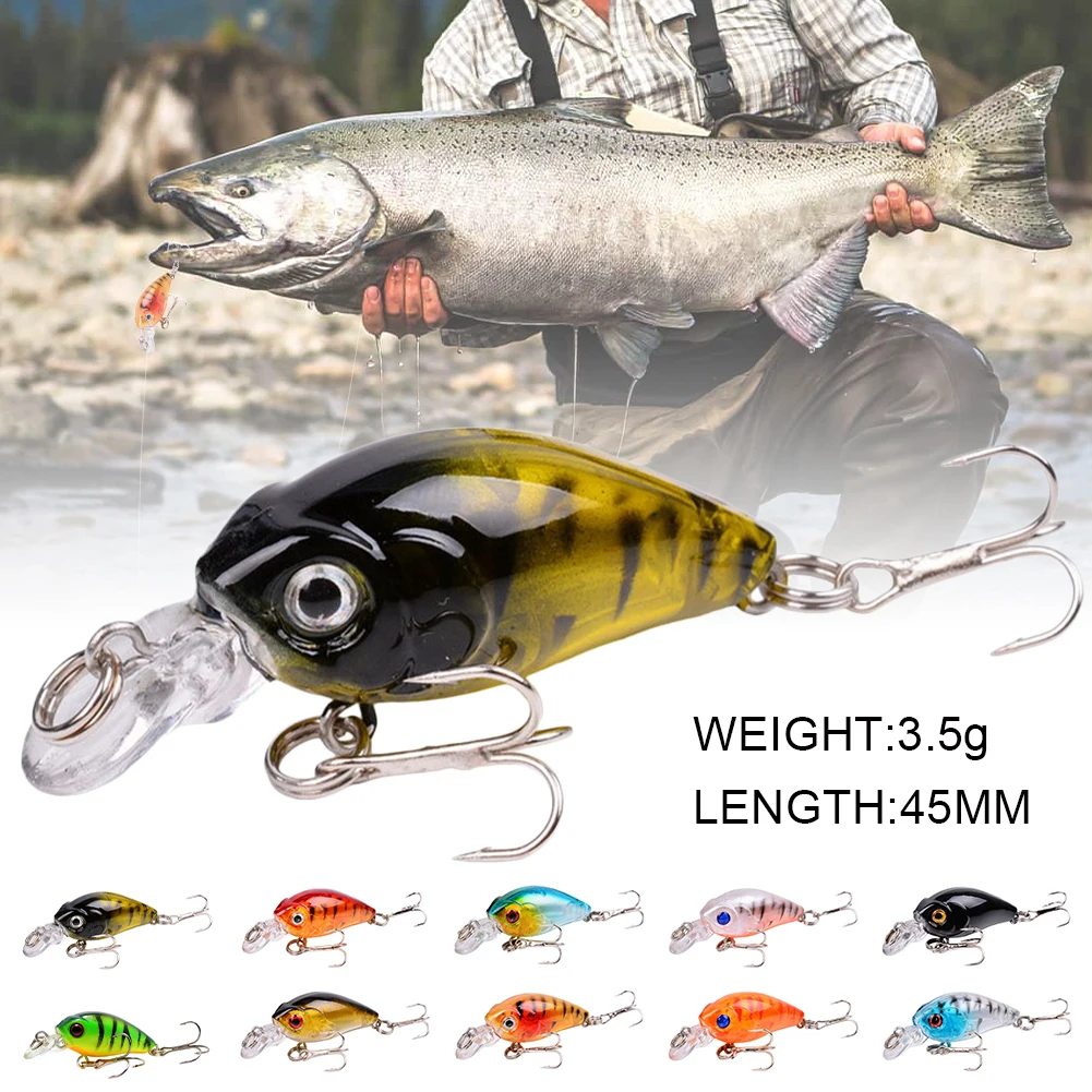45mm Minnow Fishing Lure 3.5g Crankbait Hard Bait Topwater Artificial Wobbler Bass Lure Fishing Accessories
45mm Minnow Fishing Lure 3.5g Crankbait Hard Bait Topwater Artificial Wobbler Bass Lure Fishing Accessories