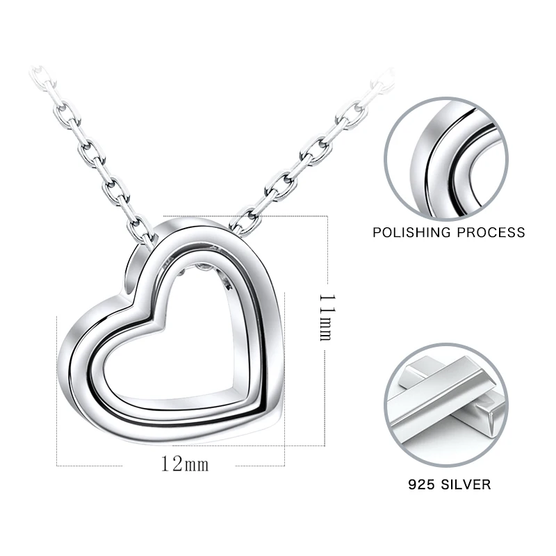 Xiaojing New Arrival 925 Sterling Silver Double Love Heart Pendant Chain Necklace Diy Fashion Jewelry Making For Women Gifts
Xiaojing New Arrival 925 Sterling Silver Double Love Heart Pendant Chain Necklace Diy Fashion Jewelry Making For Women Gifts