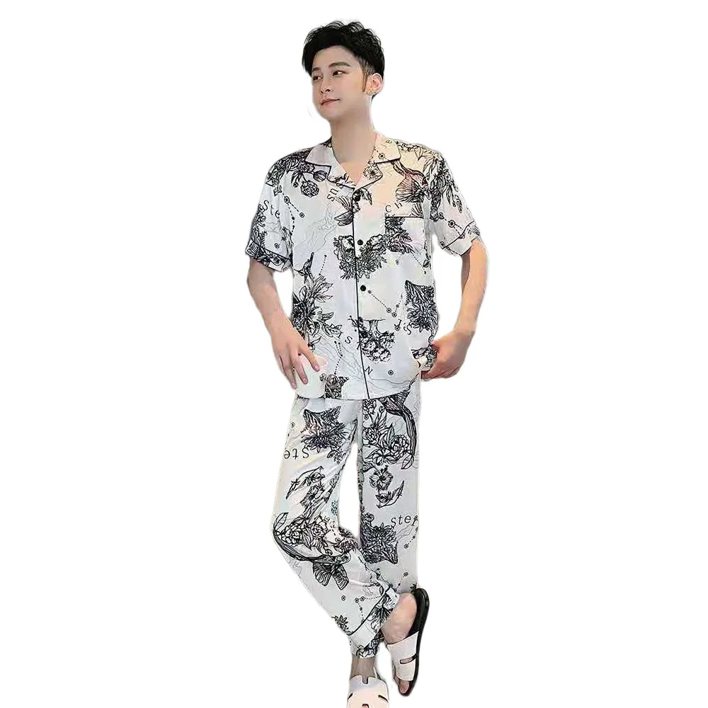 ZIKKA Print Ink Painting Women Pajamas Sets 2021 Summer Sexy Turn-Down Collar Sleep Suit Sleepwear Nightwear Lounge Home Wear
ZIKKA Print Ink Painting Women Pajamas Sets 2021 Summer Sexy Turn-Down Collar Sleep Suit Sleepwear Nightwear Lounge Home Wear