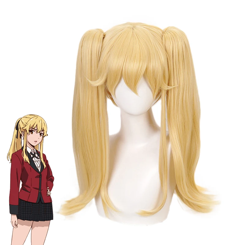 Kakegurui Meari Saotome Mary Blonde Ponytails Wig Cosplay Costume Heat Resistant Hair Compulsive Gambler Women Wigs
Kakegurui Meari Saotome Mary Blonde Ponytails Wig Cosplay Costume Heat Resistant Hair Compulsive Gambler Women Wigs